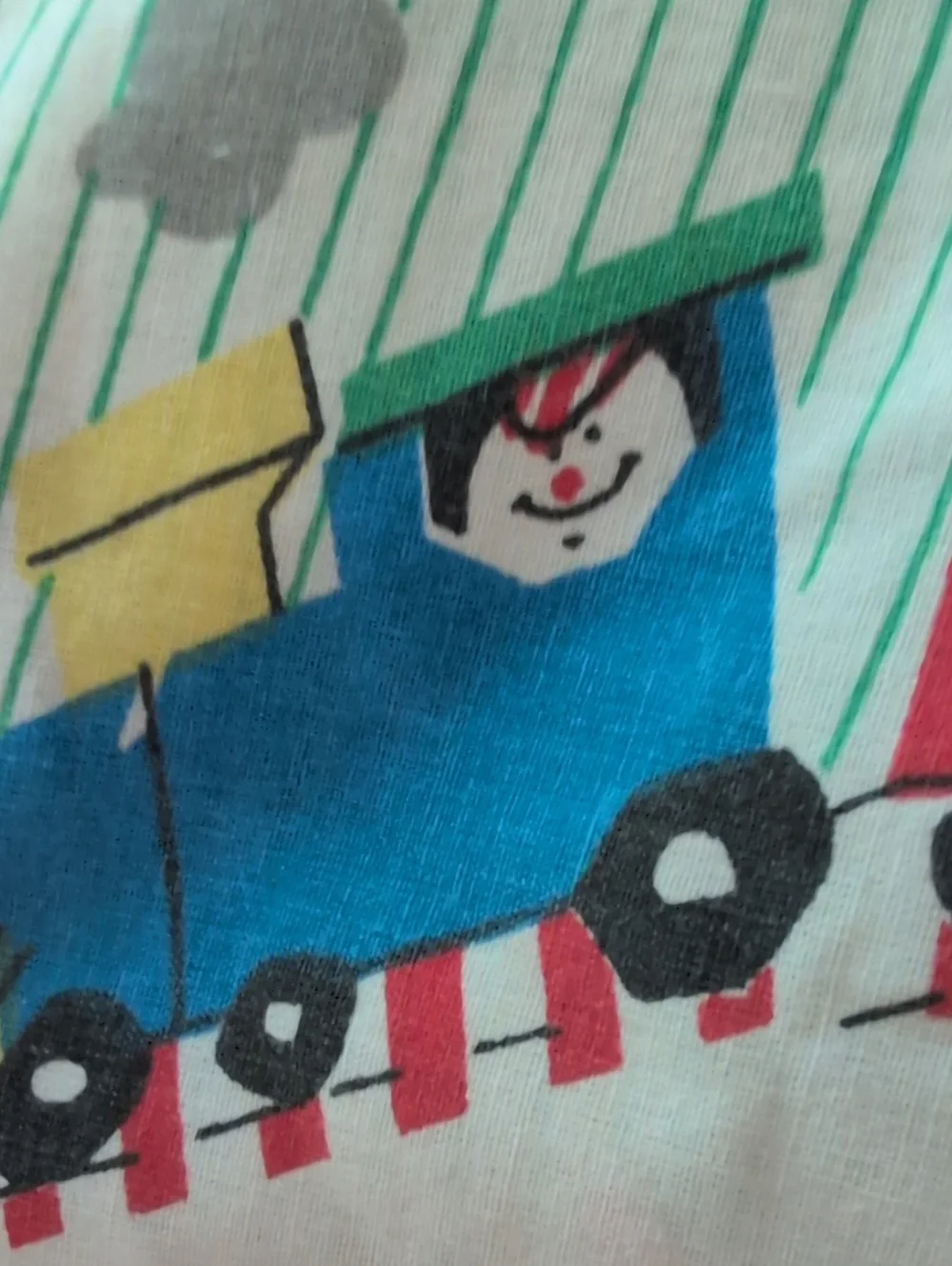 Vintage Franco Retro Circus Theme Kids Pillowcase Carnival Tent Elephants Circus